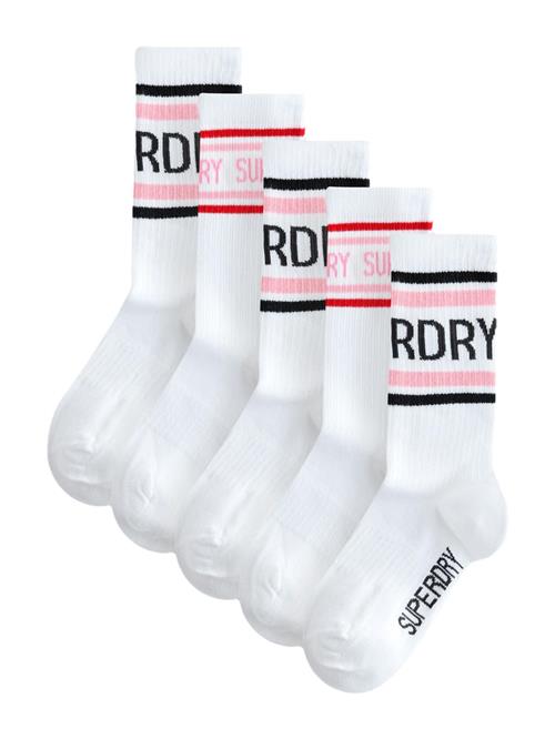 Superdry & Co Sokker  lyserød / sort / hvid