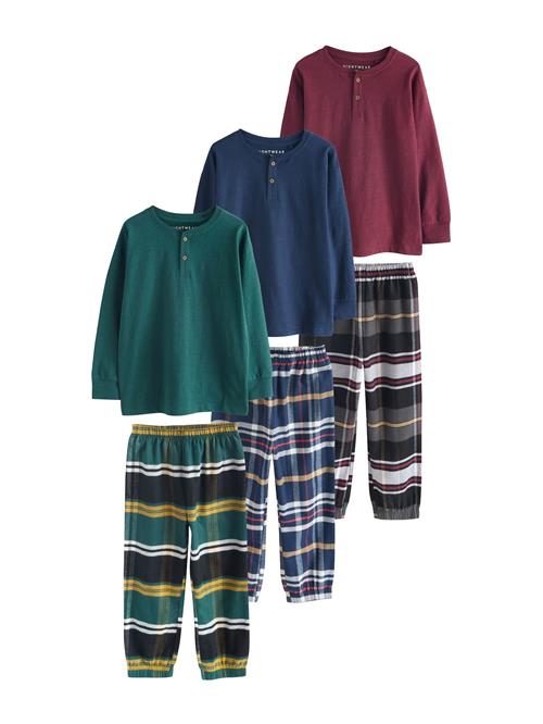 Next Nattøj  navy / gul / mørkegrøn / bordeaux / hvid