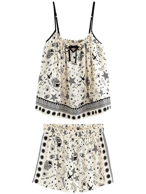 Rockett St George Shorty  ecru / sort