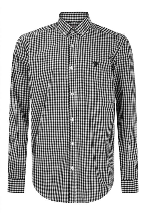 Felix Hardy Skjorte  sort / hvid