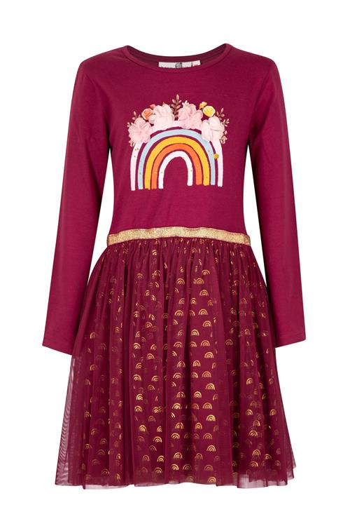 happy girls Kjole  blandingsfarvet / mørkerød