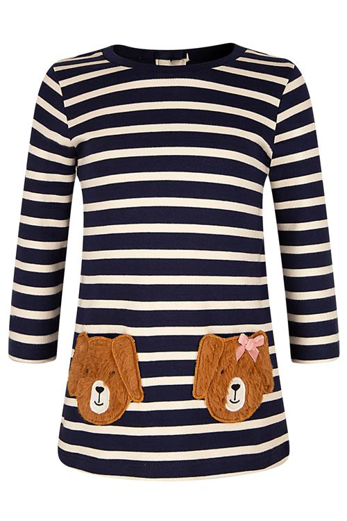 happy girls Kjole  navy / brun