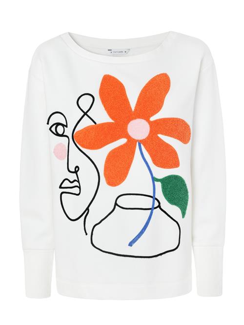 TATUUM Sweatshirt  blandingsfarvet / offwhite