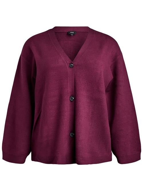 Zizzi Cardigan 'MZOE'  vinrød