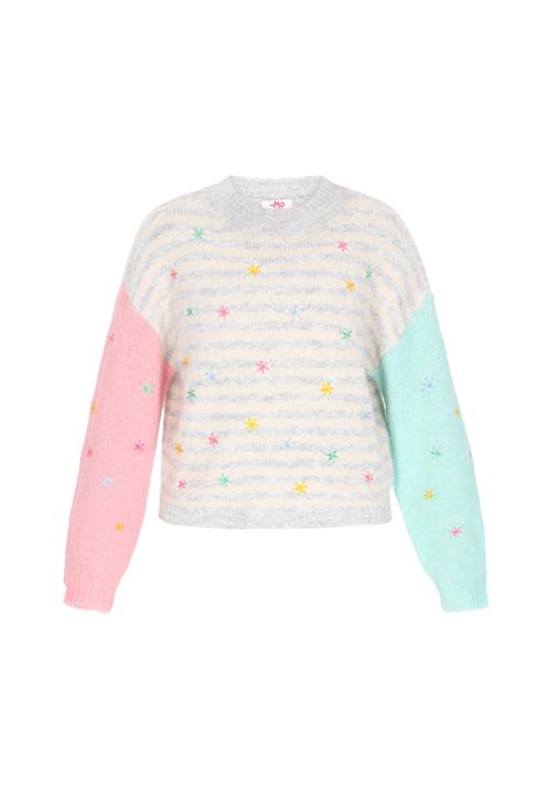 MYMO Pullover  lysegrå / mint / lyserød