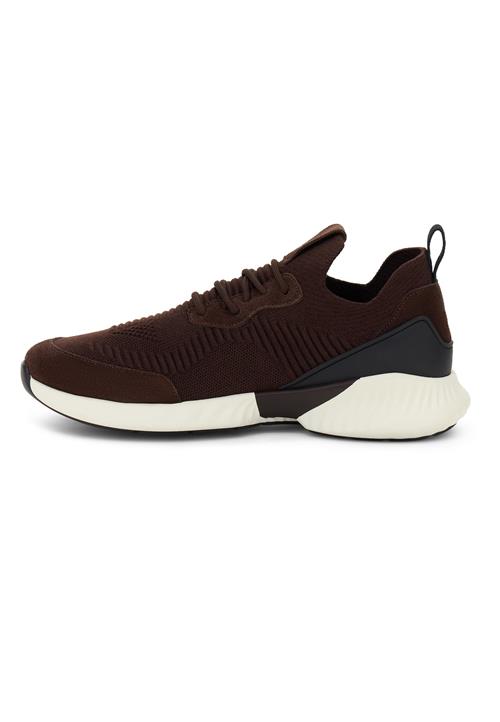 Boggi Milano Sneaker low 'Willow'  mørkebrun / sort