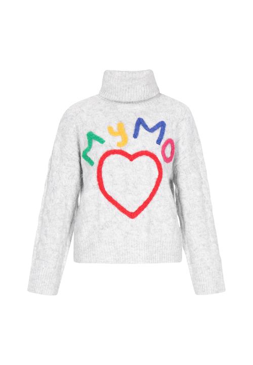 MYMO Pullover  gul / lysegrå / grøn / rød