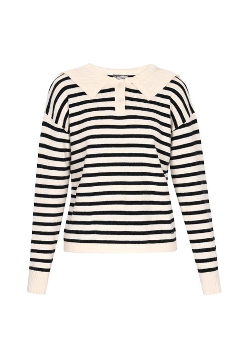 DreiMaster Vintage Pullover  sort / offwhite