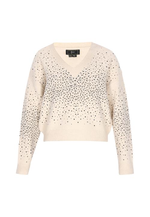 faina Pullover  beige / sort