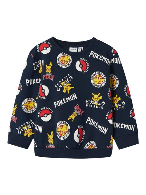 NAME IT Sweatshirt 'NMMSILO POKEMON'  navy / gul / rød / hvid