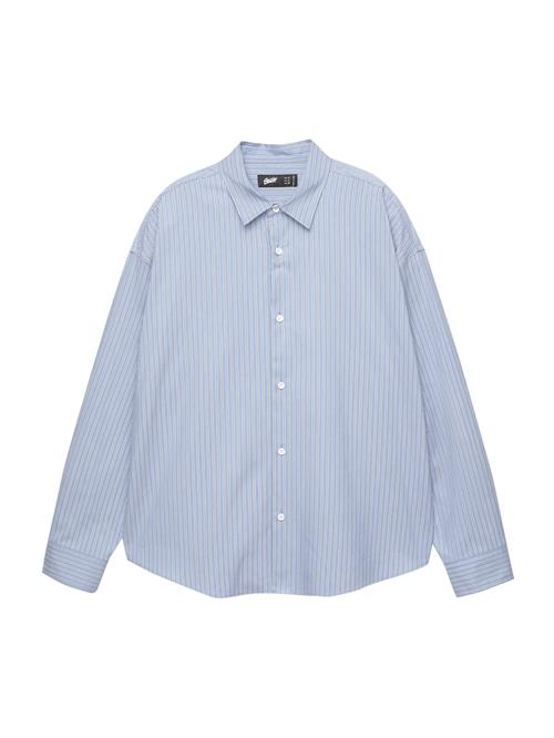 Pull&Bear Skjorte  lyseblå / sort / hvid