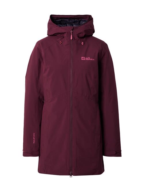 JACK WOLFSKIN Udendørsjakke 'HEIDELSTEIN'  vinrød