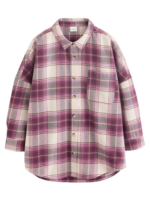 Next Bluse 'Check'  lysebeige / lilla / mørk pink