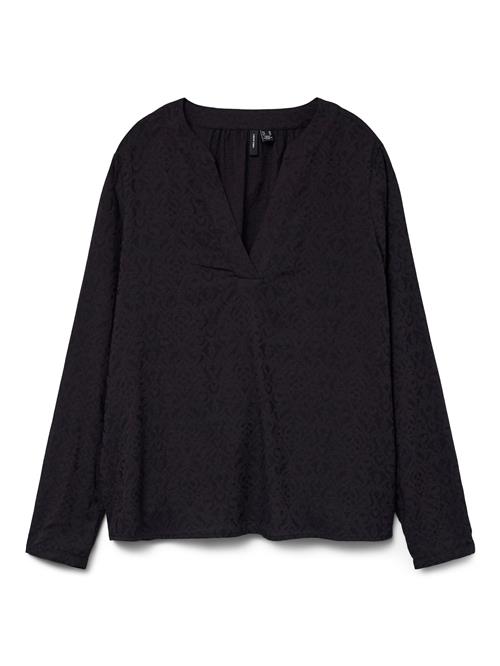 VERO MODA Bluse 'VMThea'  mørkebrun / sort