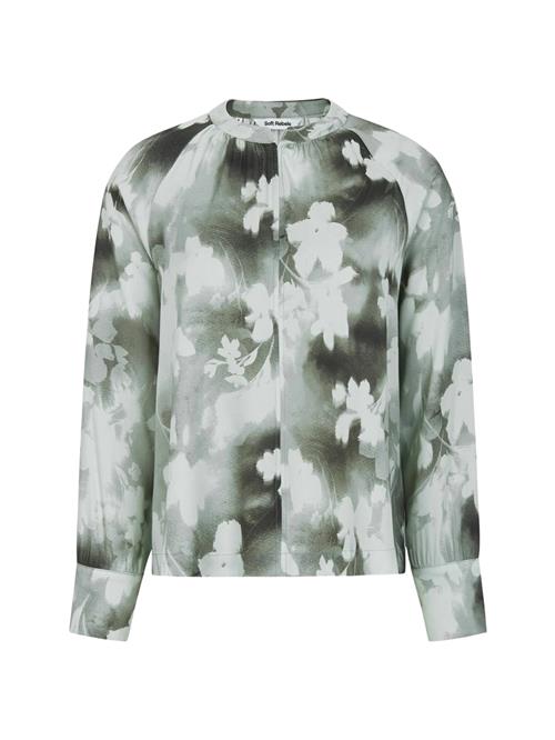Soft Rebels Bluse  creme / grøn