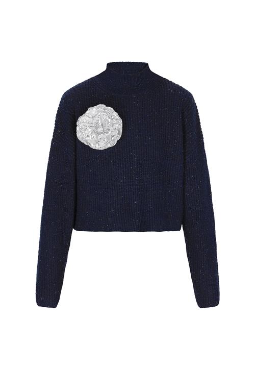 DreiMaster Vintage Pullover  navy / hvid