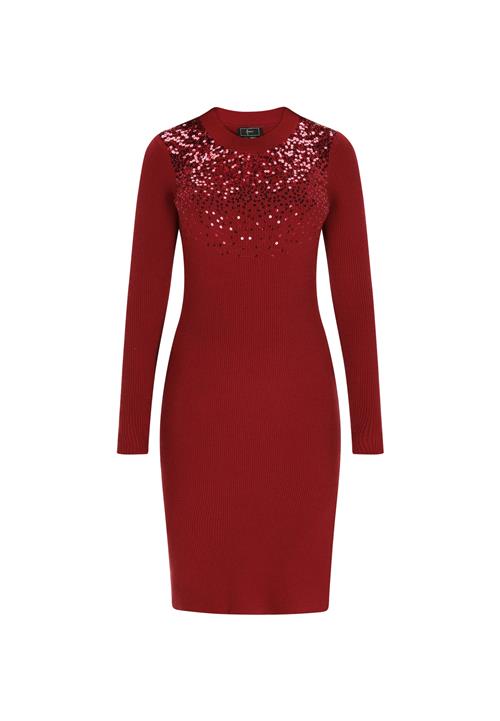 faina Strikkjole  burgunder