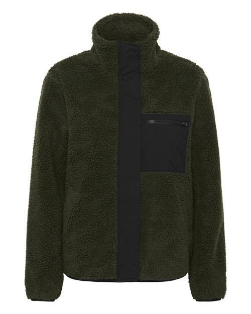 Love Copenhagen Fleecejakke 'Vigga'  jade / sort