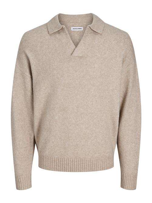 JACK & JONES Pullover 'JJSOHO OLLIE'  lysegrå