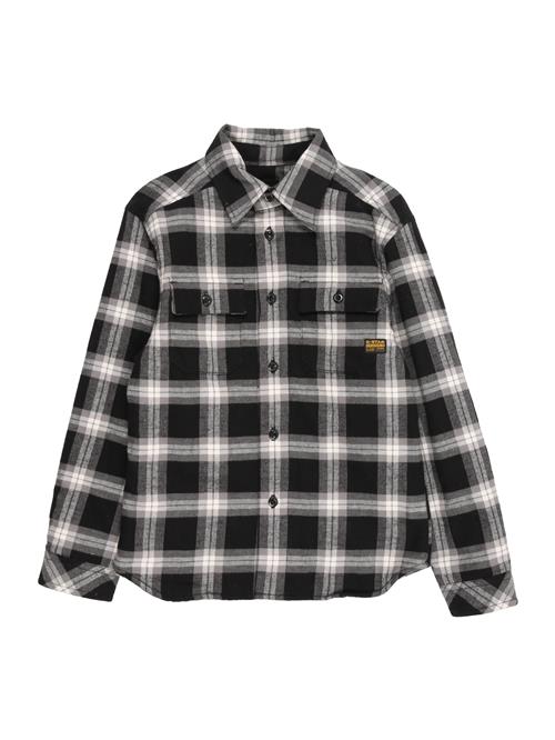 G-STAR Skjorte  ecru / grå / sort