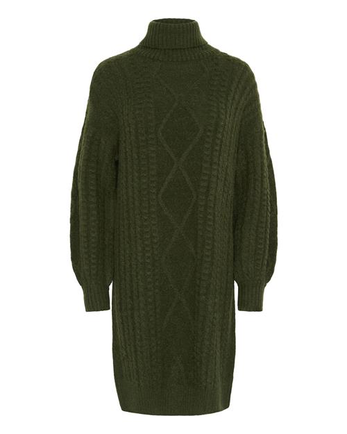 Cream Strikkjole 'Pumpkin '  mørkegrøn