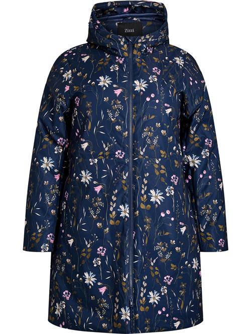 Zizzi Udendørsjakke 'Mwilla'  navy / blandingsfarvet
