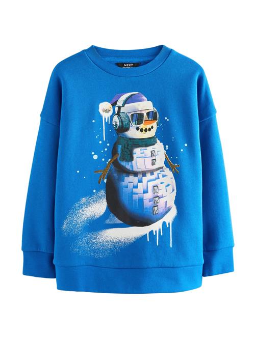 Next Sweatshirt  blå / petroleum / orange / hvid