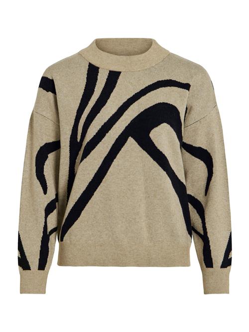 VILA Pullover 'VITif'  beige-meleret / sort