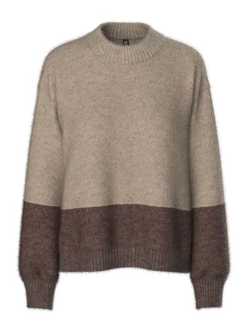 PIECES Pullover 'PCIvy'  choko / greige