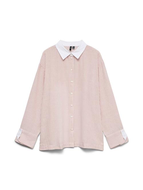 VERO MODA Bluse 'VMLea'  gammelrosa / hvid