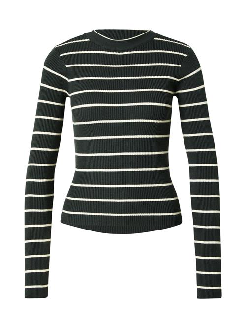 PIECES Pullover  mørkegrøn / hvid