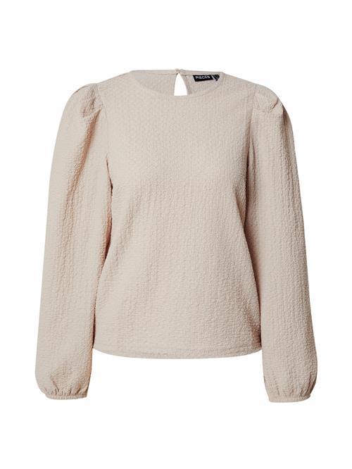 PIECES Bluse 'PCJAMAL'  lysegrå