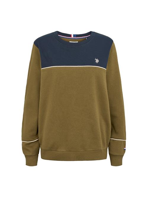 U.S. POLO ASSN. Pullover 'Klara'  navy / oliven / hvid