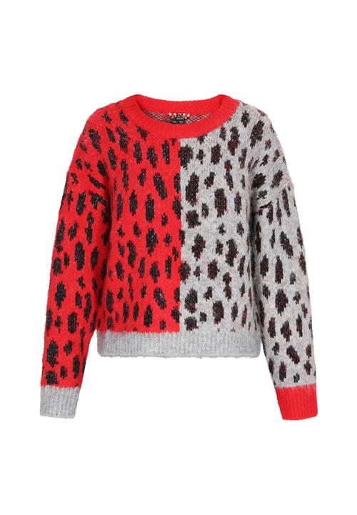 myMo ROCKS Pullover  grå-meleret / rødmeleret / sort