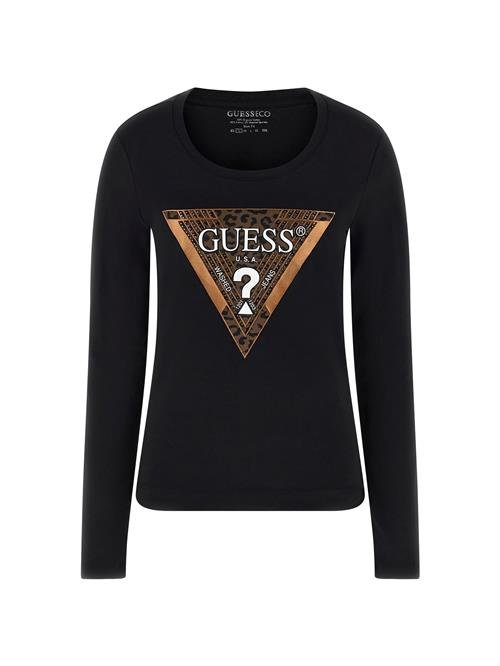 GUESS Shirts  mørkebrun / sort / offwhite