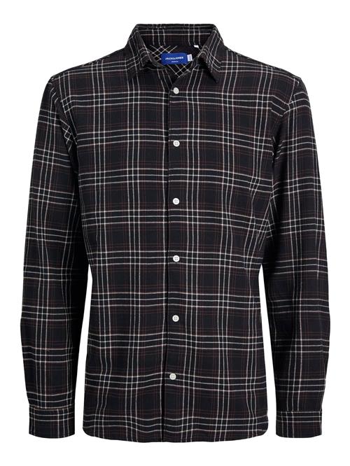 JACK & JONES Skjorte  vinrød / sort / hvid