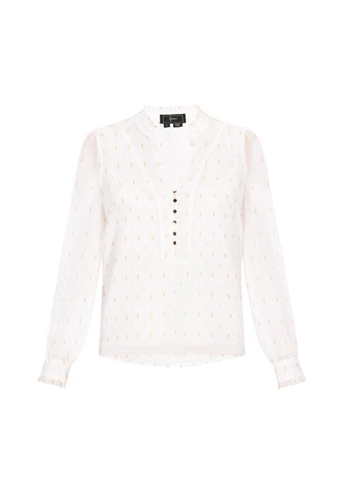faina Bluse  guld / sølv / hvid