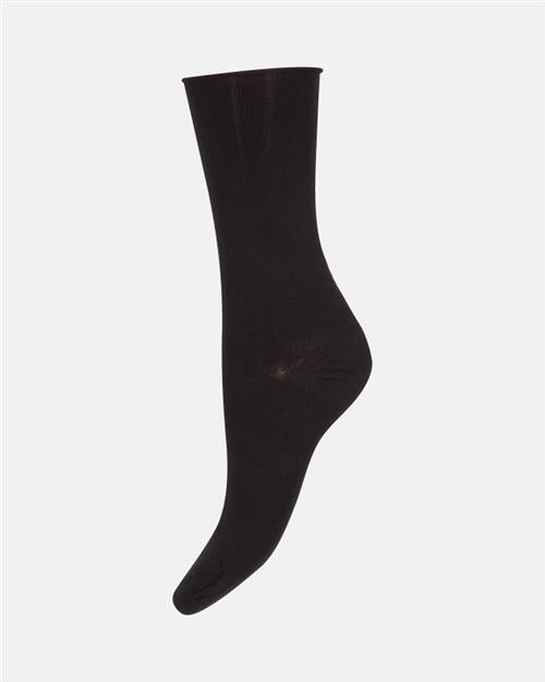 Ankelstrømper "Fine knit" | Bomuld | Sort