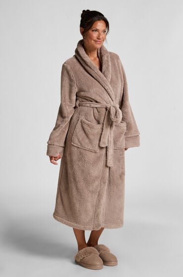 Hunkemöller Badekåbe Fleece Beige