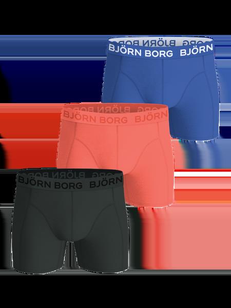 Björn Borg Cotton Stretch Boxers 3-pack Blå, XXL