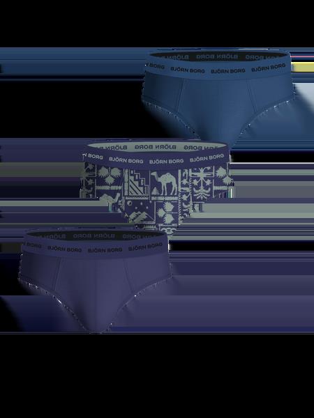 Björn Borg Cotton Stretch Briefs 3-pack Blå, XXL