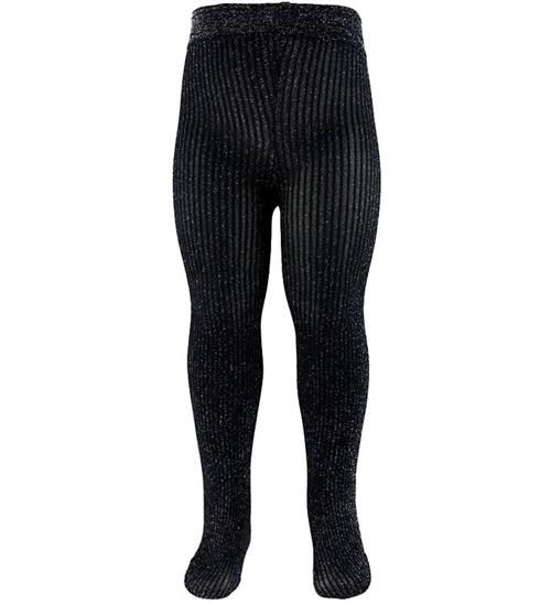 Condor Strømpebukser - Sort m. Glimmer