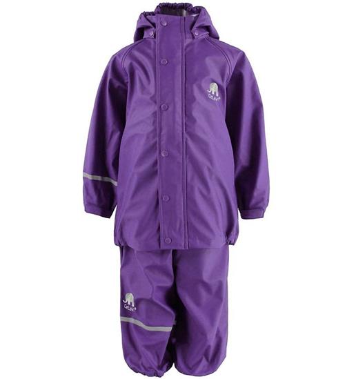 CeLaVi Regntøj m. Seler - PU - Lilla