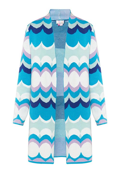 IZIA Cardigan  blå / lyseblå / lilla / hvid