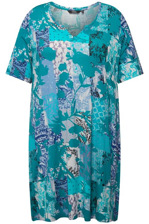 Ulla Popken Tunika  navy / cyanblå / lyseblå / hvid