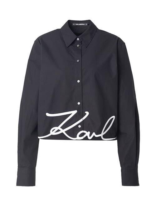 Karl Lagerfeld Bluse  sort / hvid
