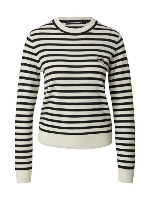Karl Lagerfeld Pullover 'IKON'  sort / hvid