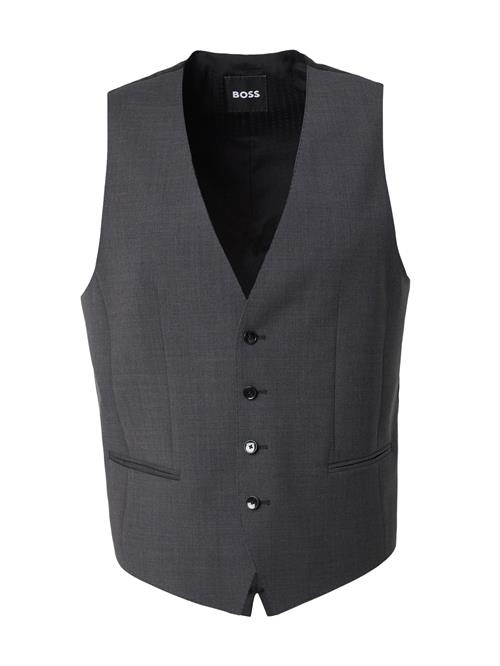 BOSS Jakkesætsvest  mørkegrå / sort