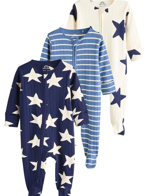 Next Nattøj  creme / navy / azur / hvid