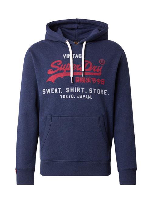 Superdry & Co Sweatshirt 'Heritage'  marin / grå-meleret / carminrød